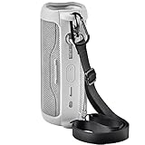 Bolsa de transporte resistente para los accesorios de altavoz JBL Flip6: la caja de viaje para altavoz Bluetooth inalámbrico JBL está hecha de silicona TPU de alta calidad y flexible, por lo que puedes poner y quitar fácilmente el mini altavoz. Y incluso si tiras de la bolsa de silicona a tu gusto, no se deforma ni se rompe.
