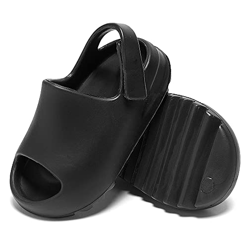 Image of Toddler Little Kids Slides Sandals, Kid Summer Slip On Slides Sandals,Slippers with Strap Anti-slip Water Shoes,Indoor Outdoor Lightweight Slippers Sandals for Boys and Girls