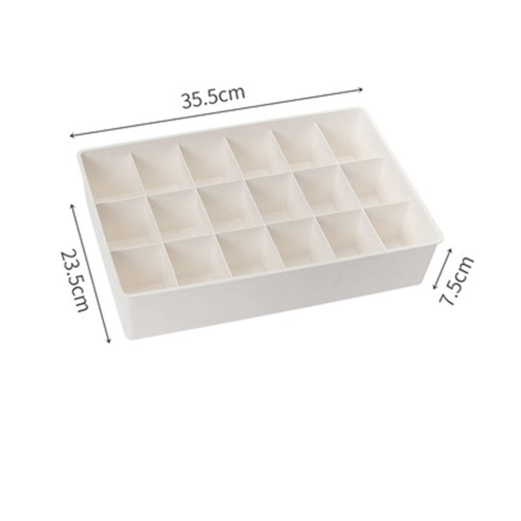 Organizer per cassetti Regolabili con divisori Personalizzabili in plastica Resistente impilabile per Biancheria Intima Artigianato Vestiti per Bambini Ufficio