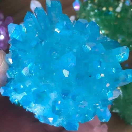Gemstone stone light blue crystal para adornos de mesa modernos 4