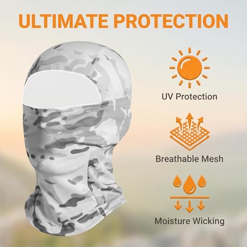 Image of 4 Pieces Balaclava Mask Sun Protection Hood Face Cover Full Head Mask for Men and Women for Hunting Fishing Skiing
