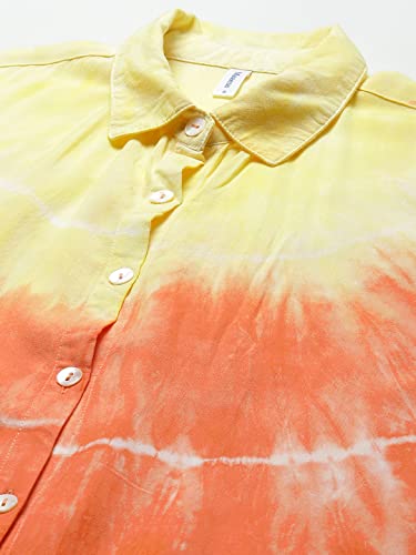 Image of Maaesa - Women Handcrafted Tie-Dye Rayon Shirt | Casual & Office Wear | Relaxed Fit | Long Sleeve | Breathable & Lightweight Fabric