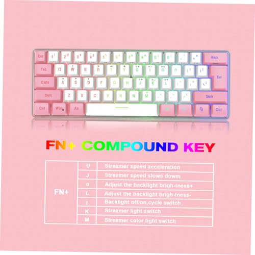 Clavier de jeu mécanique RVB compact 61 touches USB ABS PC - 6