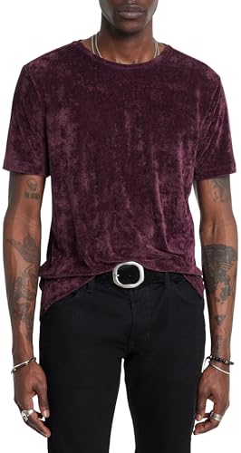 John Varvatos Men's Caminha Tee, Dark Plum