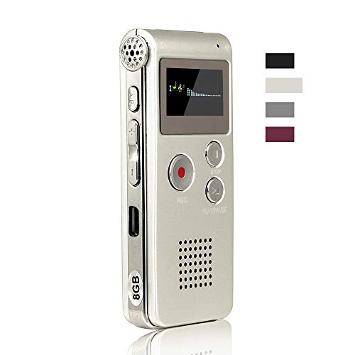 ACEE DEAL Digital Voice Recorder 8GB, Audio Voice Activated MP3 Player with Android