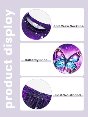 Image of 5-12Y Girls Clothes Summer 2 Piece Outfits Short Sleeve T-Shirts and Shorts Kids Fashion Clothing Sets