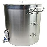 Bruman_Boil-Chill Pot 9 gallon Electric Stainless Steel Home Brew Kettle Pot With Wort Chiller
