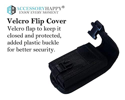 Accessoryhappy KZ-02 Ah Heavy Duty Flip Cell Phone Case, Rugged Flip Phone Holster Clip Holder Phone Nylon Belt Loop Pouch Fits Kyocera Duraxv Extreme Case Gusto 3 Doro S2720 thumb #4