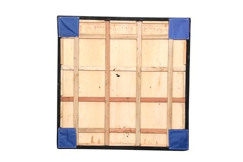 Image of M ART Superior Matte Finish Practice Carrom Board for Serious Professional Practice with Coins Striker and Powder Beige ABC (32 INCH)