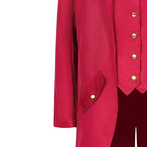 Men's Button Down Medieval Tailcoat Suit Steampunk Swallowtail Tuxedo Suit Blazer Vintage Party Suit Coat4