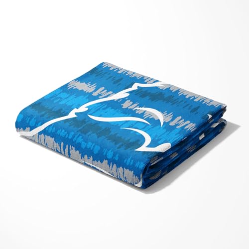 Image of Northwest NFL Detroit Lions Oversized Microfiber Beach Towel, 60 x 70 Inches - Quick Dry, Sand Resistant, Lightweight, Highly Absorbent, Shibori Design