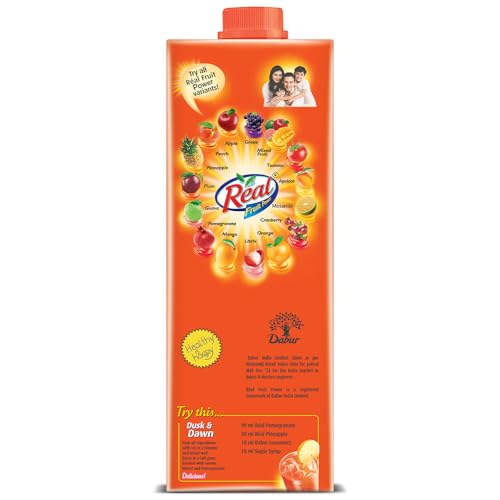 Image of DABUR Real Pomegranate Fruit Juice -1L (Pack Of 4) | Rich In Vitamin C | No Added Preservatives, No Artificial Colors & Flavours | Goodness Of Best Fruits | Daily Dose Of Fruit Nutrition