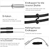 YushengTai Bromskit cykel, 2 uppsättningar rosett tåg, cykel bromståg inre rostfri kabel för främre och bakre cykelbromsar, handbromskabeländlock, V-bromskabel och S-krokar #3