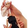Barbie Basics Model 02 Collector Doll with Blonde Hair, Black Mini Dress & Gladiator Boots, Universal-fit Fashions, Posable Body & Swappable Doll Head