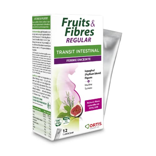 LABORATOIRES ORTIS - FRUITS & FIBRES REGULAR femme enceinte sticks 12 x 10g - Transit intestinal - Figues Cover