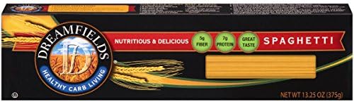 Dreamfields Pasta Healthy Carb Living, Spaghetti, 13.25-Ounce (Pack of 6)