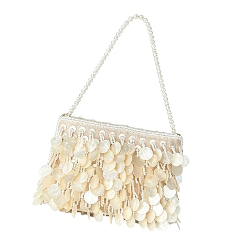 Sac à main de soirée chic avec décors de coques raffinés - 5