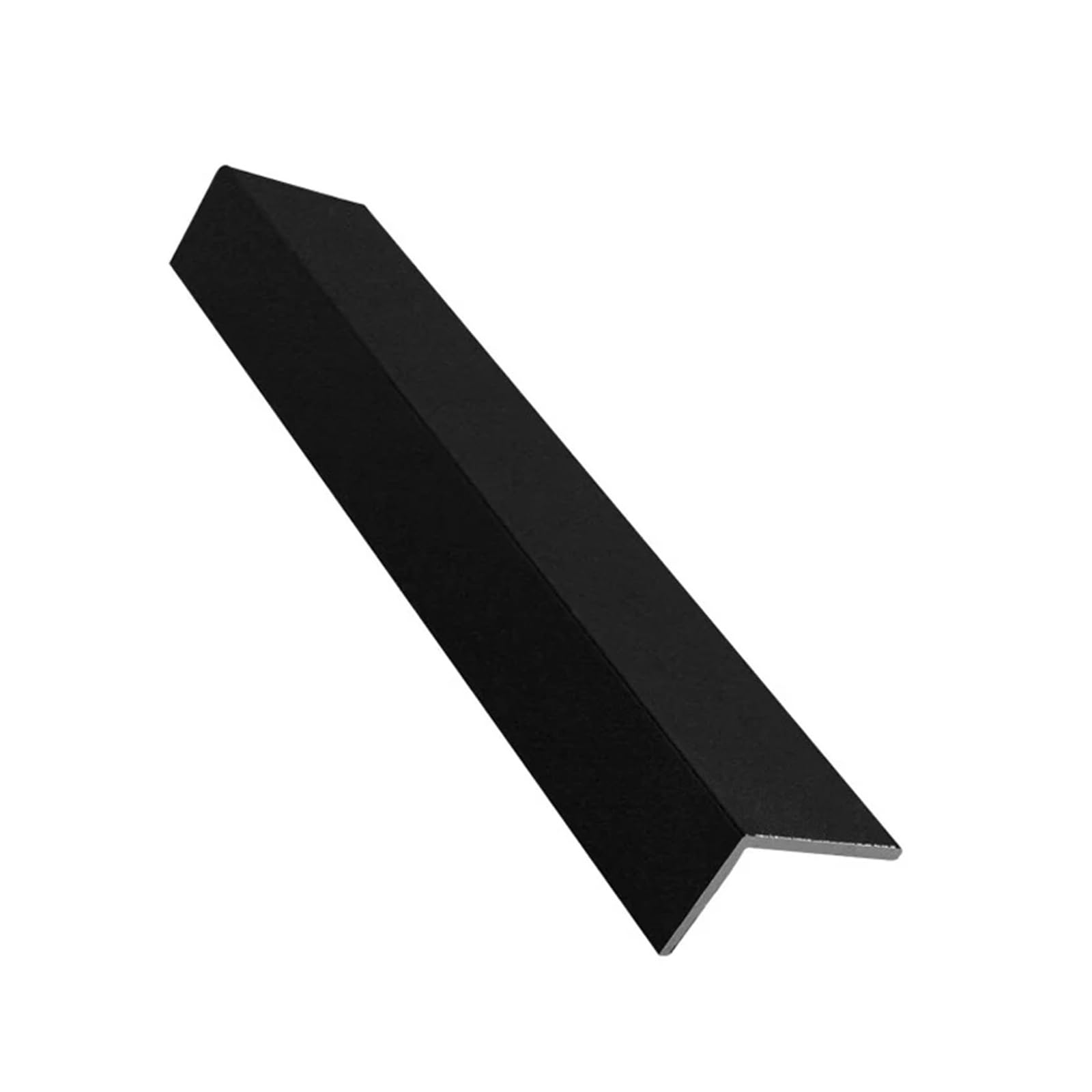 2 pezzi 6063 nero angolo retto a forma di L lunghezza 495 mm lega di alluminio profilo triangolare materiali decorativi(20x20x1mm 2pcs-495mm)