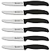 Ambrogio Sanelli, Set Coltelli da Tavola Supra, 6 Coltelli con Lama Mezzo Dentata 11 cm, Affilatura a Controllo Laser e Manico Ergonomico, Coltelli Professionali Made in Italy