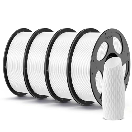 ANYCUBIC PLA 3D Printer Filament 1.75mm, 1KG White*4