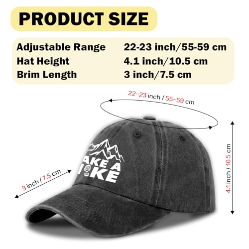 Gorros de béisbol ajustables con estampado para senderismo miniatura 2