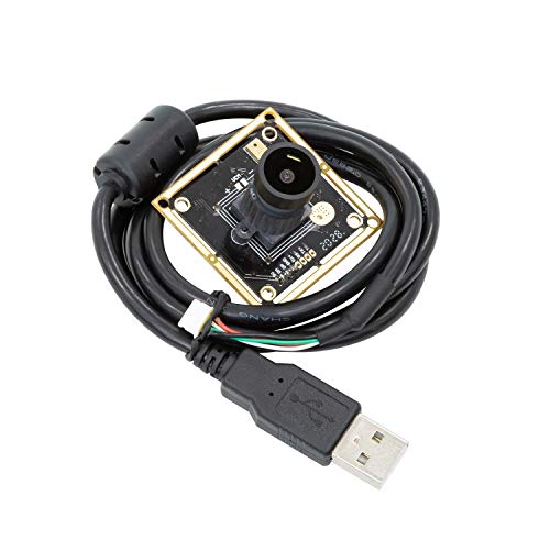 Arducam 8MP 1080P Wide Angle USB Camera, 1/3.2” CMOS IMX179 Mini UVC USB2.0 Webcam Board with M12 Lens, Microphone, 3.3ft/1m Cable for Windows, Linux, Android and Mac OS