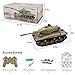 OBEST Programmable RC Tanks - M41A3 American Army Battle Tank, Realistic Sounds, All Terrain Off-Road Vehicles, Boys 8-12
