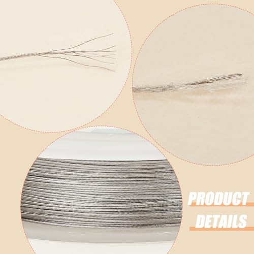 benecreat 240-feet 0015inch 038mm 7-strand bead string wire nylon coated stainless steel wire for necklace bracelet beading craft work