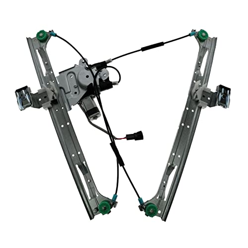 Image of TRQ Front Door Power Window Regulator w /Motor Driver Side Left LH for Chevy GMC