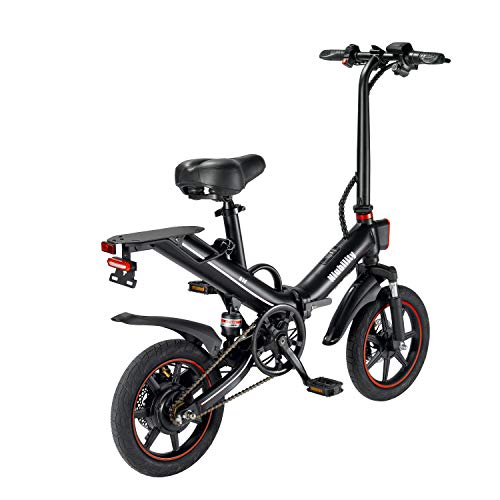 Elektrische fiets, inklapbaar, 14 inch, 400 W, motor, opvouwbare e-bike, mountainbike met 48 V 15 Ah lithium-accu, 25 km… - Afbeelding 4