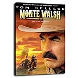 Monte Walsh The Last Cowboy Movie Poster Wall Art Tom Selleck Canvas Prints Cinema Dorm Bedroom Poster Poster For Home Office Cinema Decorations With Framed 18'x12'