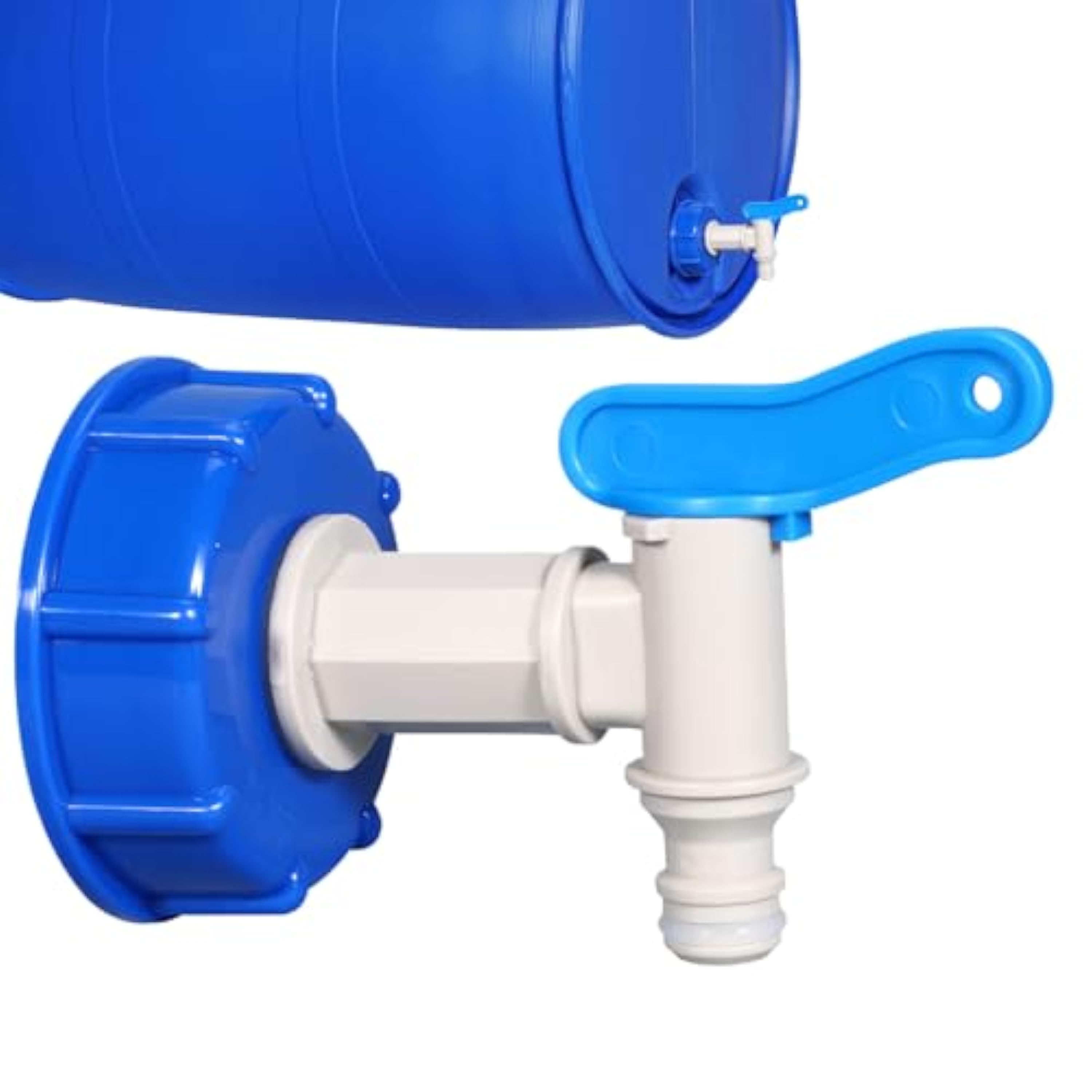 BommFu Adaptador de manguera de agua, adaptador de válvula de inserción, adaptador de depósito de jardín, conexión de manguera exterior, accesorios a prueba de fugas, piezas de repuesto finas para