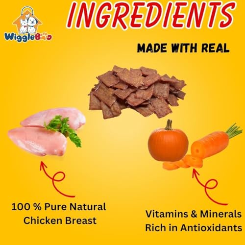 WiggleBoo Chicken, Carrot & Pumpkin Sugar Glider Treat | Protein Rich | Natural Detoxifier | Crunchy Food Snack (75g)