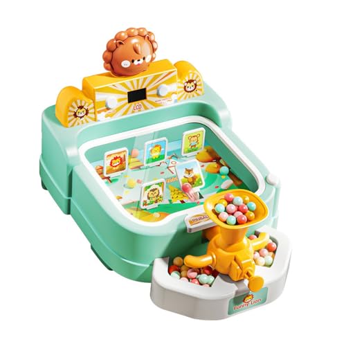 ajedrez Madera Máquina de Pinball pequeña, Juegos electrónicos de Mesa, Arcade for el hogar con música, Juguete de Escritorio, máquina de Juego de Disparos, Regalo Plegable(Color C)