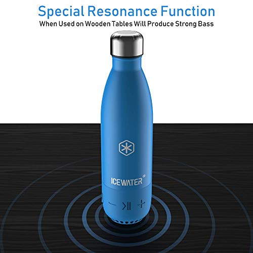 ICEWATER 3-in-1 Smart Stainless Steel Water Bottle(Glows to Remind You to Stay Hydrated)+Bluetooth Speaker+ Dancing Lights,17 OZ,Stay Hydrated and Enjoy Music,Great Gift (Blue)) - Thumbnail 3