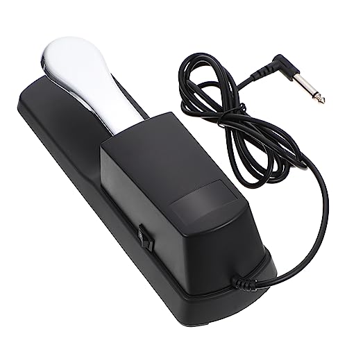 HEMOTON Electronic Piano Foot Pedal Midi Pedal for Keyboard Piano Sustain Pedal Portable Piano Pedal Silver