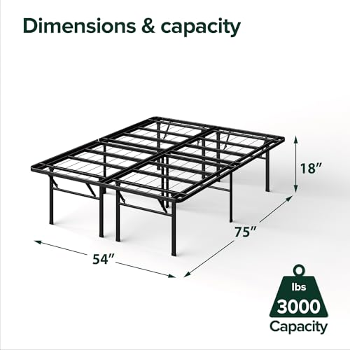 image for ZINUS SmartBase Heavy Duty Mattress Foundation, 18 Inch Metal Platform