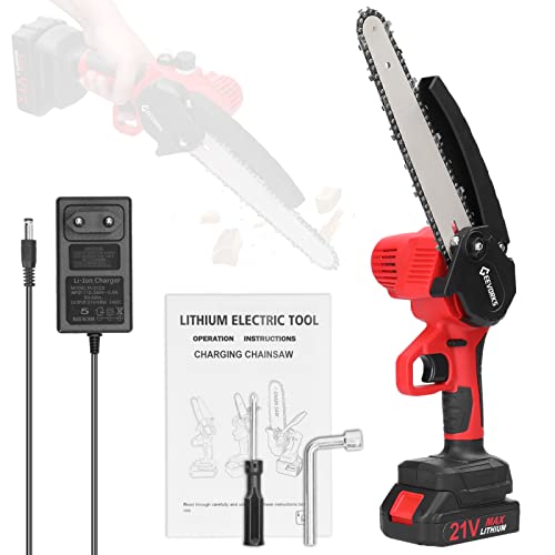 Bozony Serras de poda elétricas portáteis de 21V 8 polegadas Motor de escova de motosserra de divisã