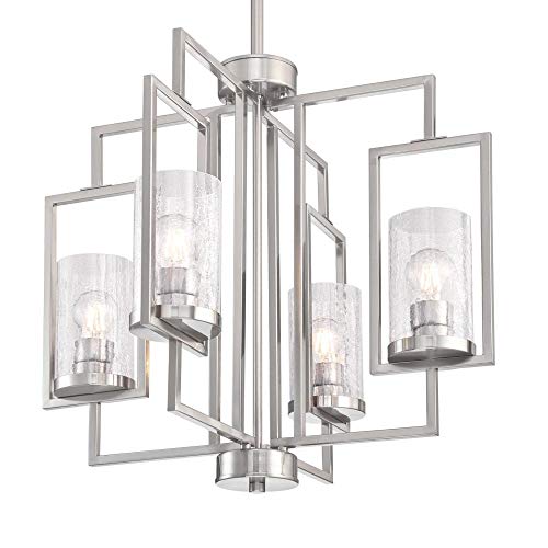 image for Westinghouse Lighting 6576500 Kayla Four-Light Indoor Chandelier, Brus