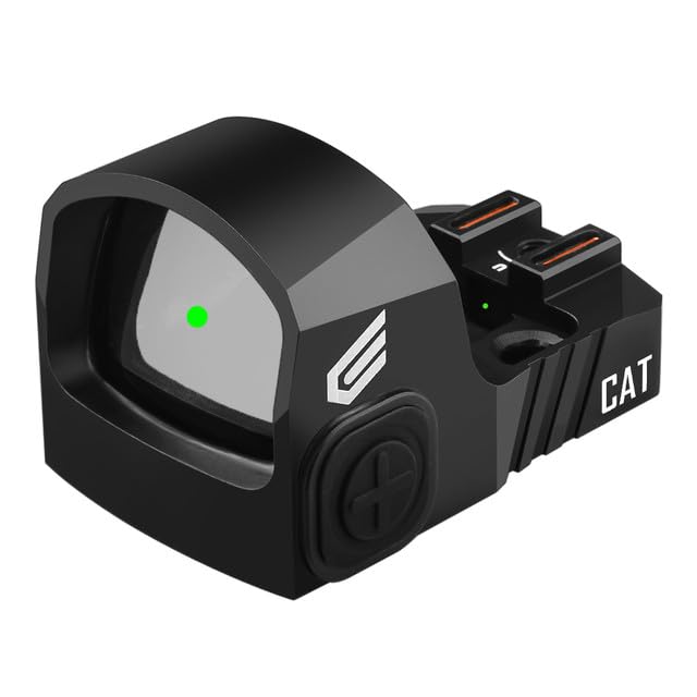 CyeleeCAT Shake Awake Green Dot Sight Optics, 3 MOA Reflex Sight for RMS/RMSC Footprint