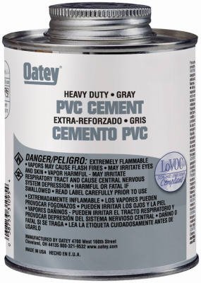 PVC Cement, Gray, 16 oz.