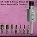 MachEl MT-2 ER16 Rotary Broach with Metric Hex Punches Internal Hex Broaching Tool for CNC & Manual Lathes
