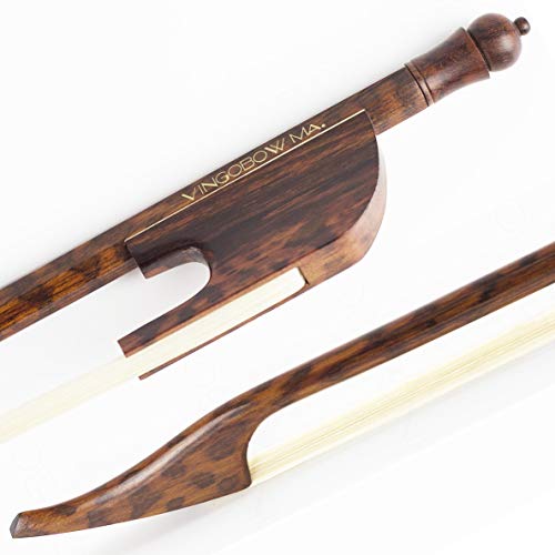 LIVELLO MASTER - L'arco per violino barocco in legno di serpente è realizzato dal nostro maestro archettaio e ti offre un suono meraviglioso. Utilizzando crine di cavallo naturale di alta qualità con grande flessibilità, è più facile essere rosinato e più durevole.