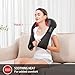 Snailax Cordless Massager - Shiatsu Neck and Shoulder Massager with Heat, Portable, Lumbar, Back Electric Massage Pillow, Christmas Gift