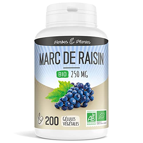Herbes Et Plantes - Herbes Et Plantes Marc de Raisin Bio 200 Gélules Végétales 250 mg