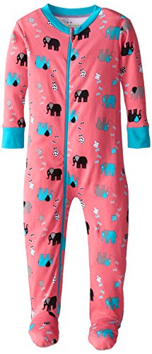 New Jammies Little Girls' Organic Cotton Footie Pajamas