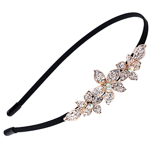 Hosaire - Bel cerchietto, con fiore e foglie