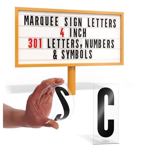 Changeable Marquee Letters Set for Signs