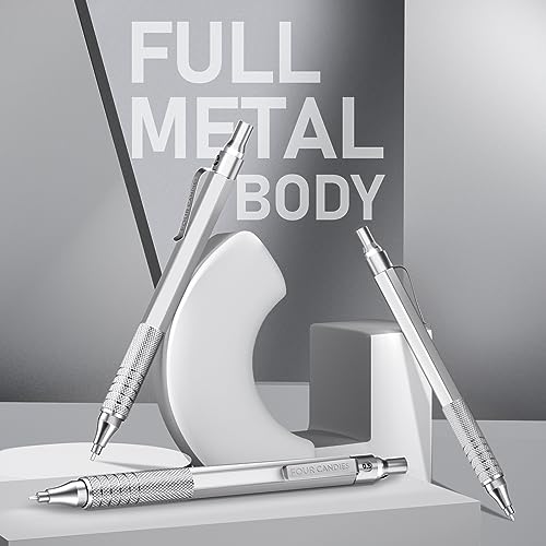 Image of Four Candies Metal Mechanical Pencil Set with Case, 0.5mm, 3PCS, Silver