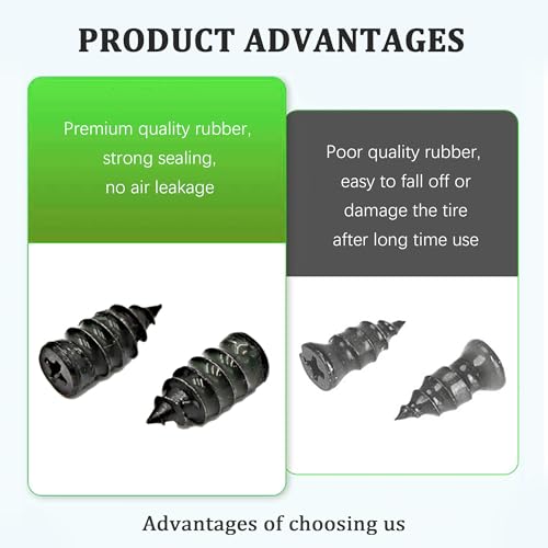 Image of Salior 35PCS Tire Plug Kit with Screwdriver,Rubber Flat Tire Repair Kit for Fast Repair of Tire Punctures,Durable Car Tire Repair Kit Self-Service Repair Nails for Car Motorcycle Truck (35PCS)